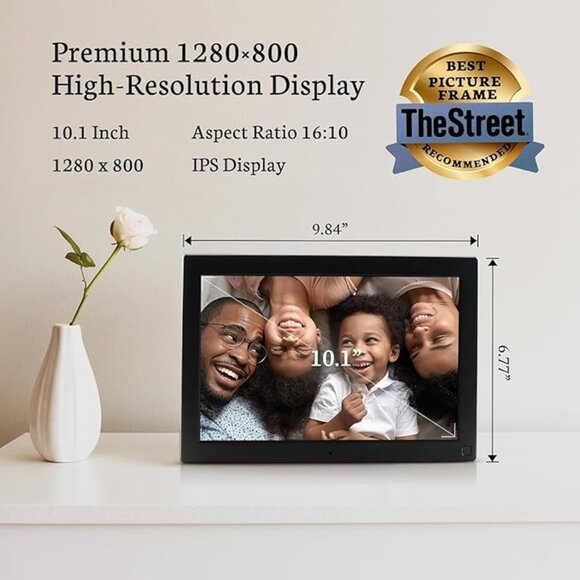 NEW IN BOX! Smart Digital Picture Frame | 32GB | 10.1 inch | 1280x800 IPS Touch - Picture 1 of 14